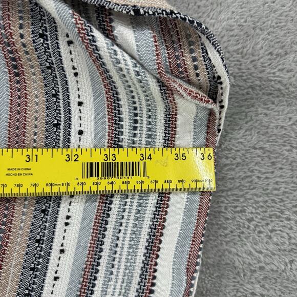 altard state Cardigan Womens L Brown Striped Open Front Woven Boho Western - Picture 10 of 12